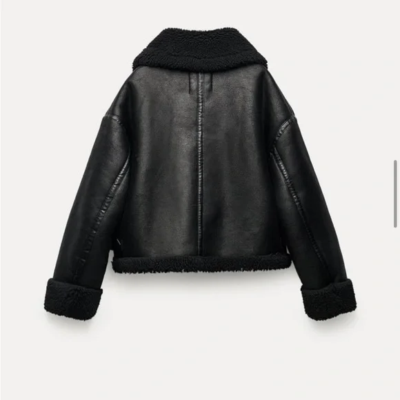 NWT faux leather jacket - Picture 3 of 6